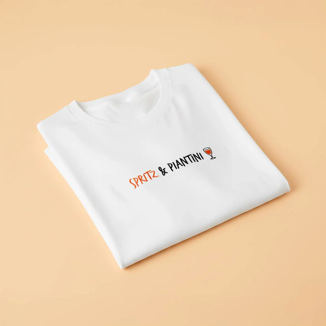 T-shirt con ricamo "Spritz & Piantini" - Image 2