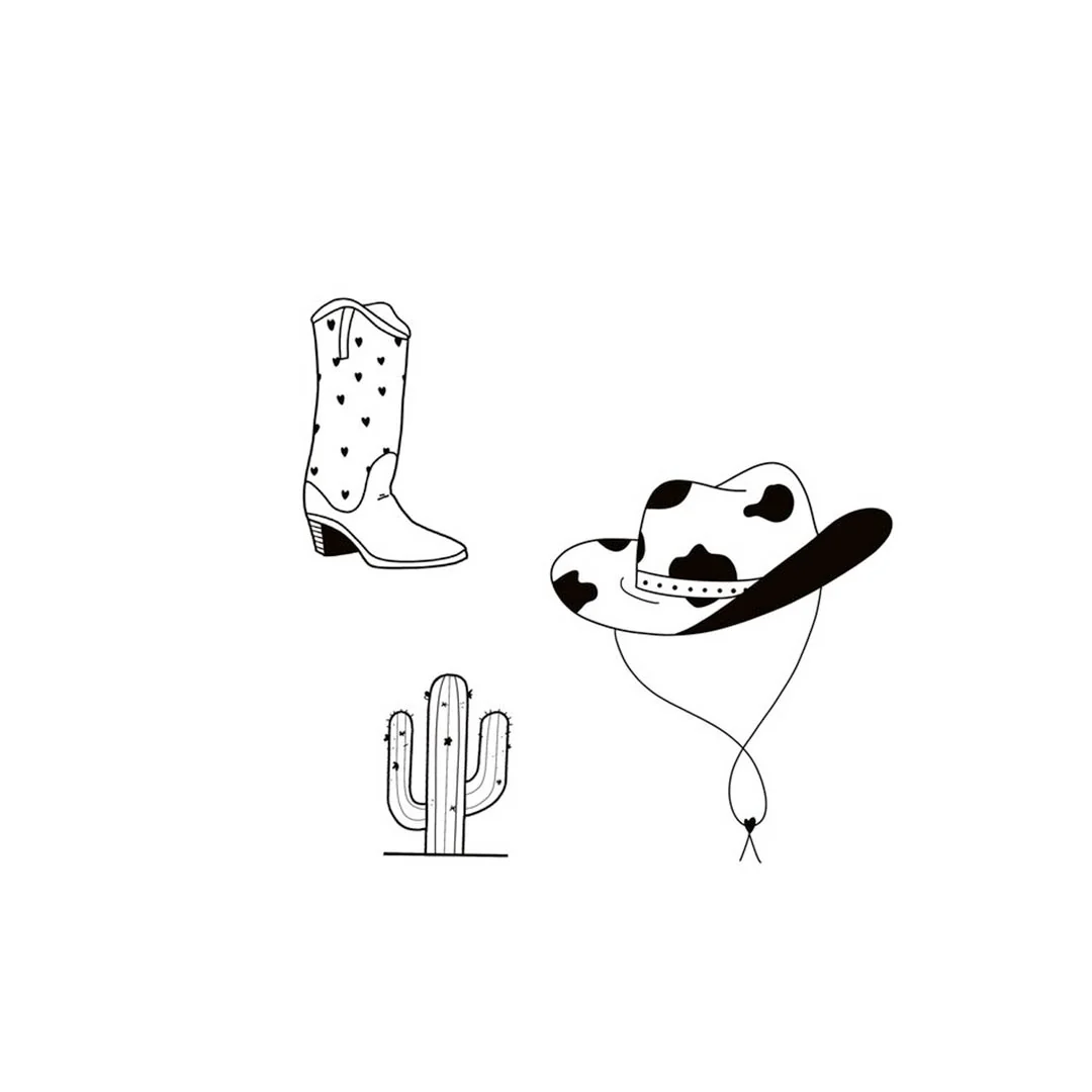 Tattoo temporaneo - Western x5